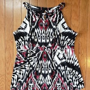 INC Sleeveless High Neck Top Size L